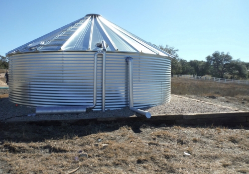 Residential Rainwater Collection System Installation In Austin, Hill 