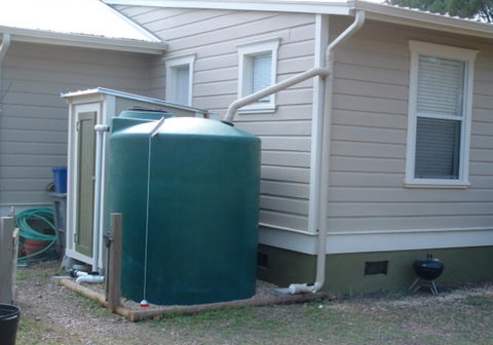 Residential Rainwater Collection System Installation In Austin Hill Country
