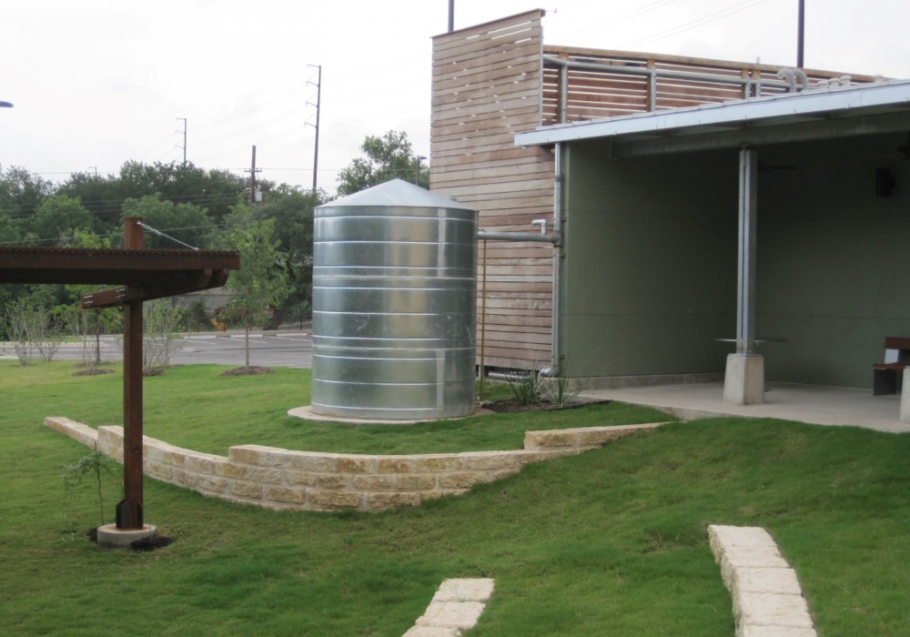 Residential Rainwater Collection System Installation In Austin Hill Country